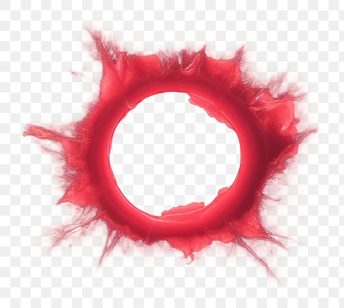 Abstract Red Paint Circle