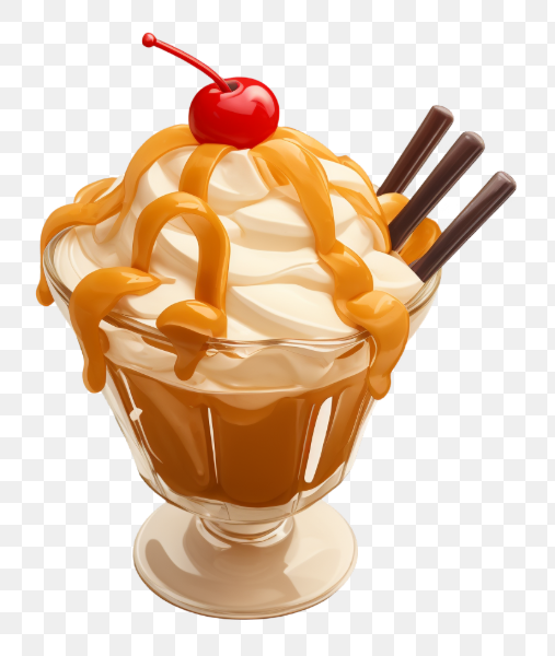 Caramel Sundae with Cherry