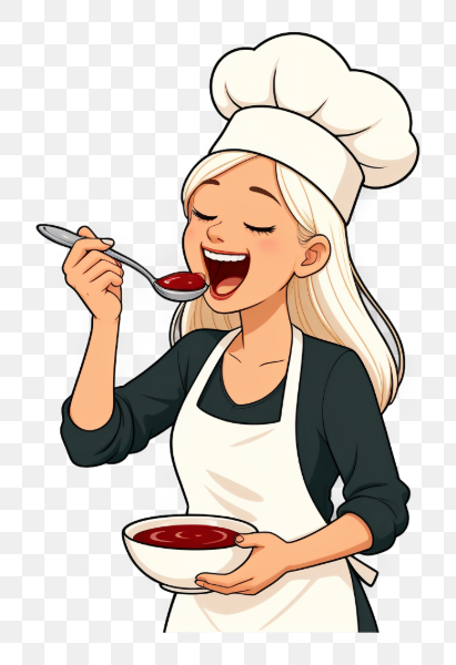 Chef Tasting Delicious Soup