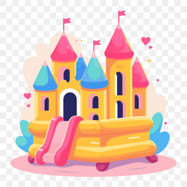 Colorful Fantasy Castle Illustration