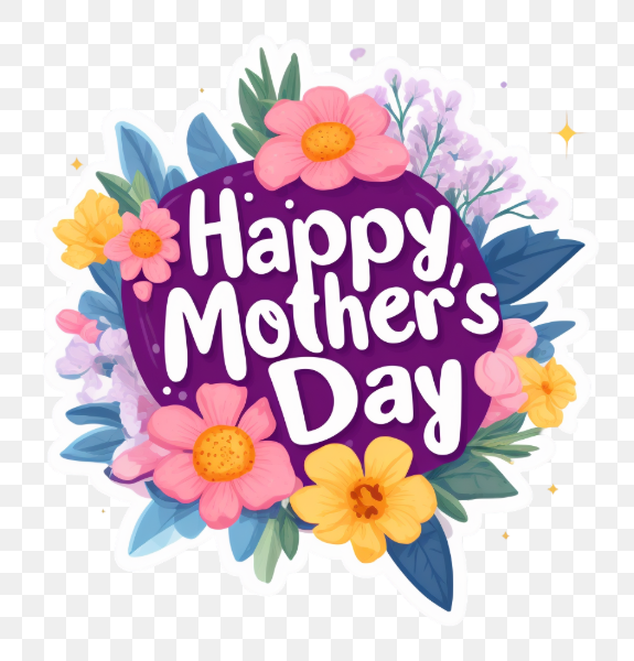 Colorful Mother's Day Greeting Card