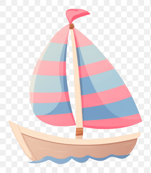 Colorful Sailboat on Water