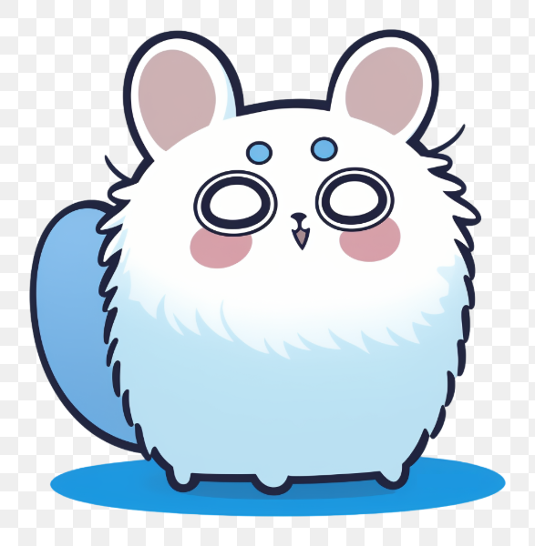 Cute Fluffy Cartoon Creature