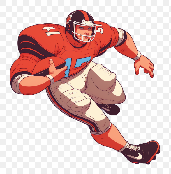 Dynamic Football Player in Action