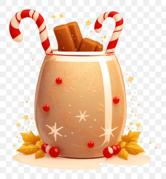 Festive Drink with Candy Canes