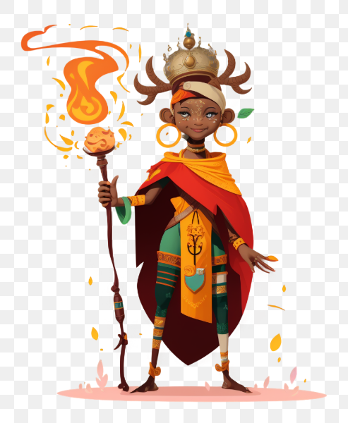 Magic Character with Staff