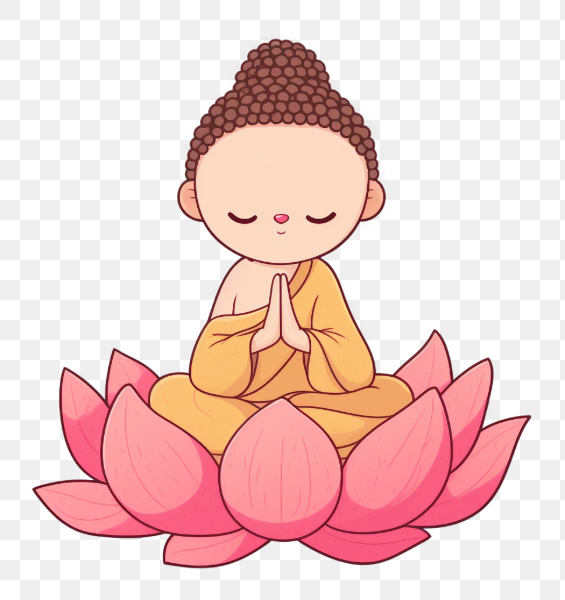 Meditating Figure on Lotus