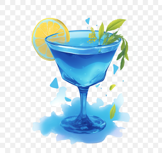 Refreshing Blue Cocktail