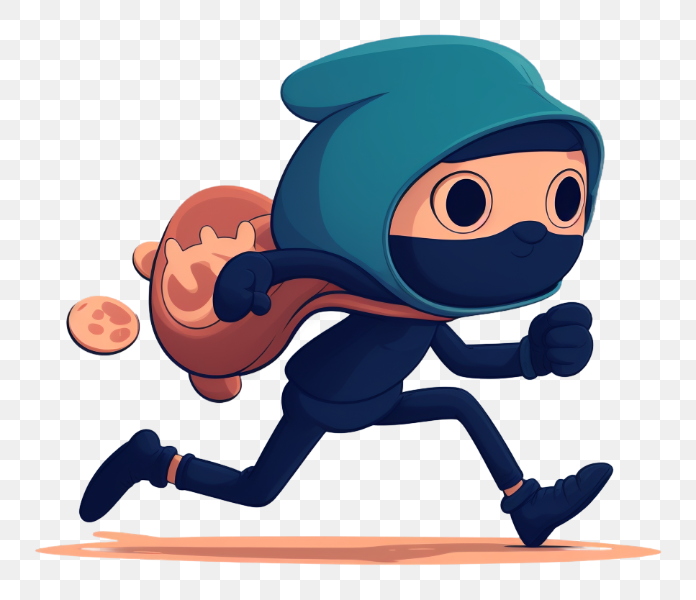 Running Thief with a Bag of Coins