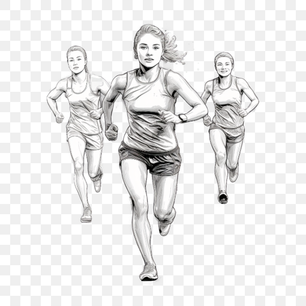 Running Women Sketch