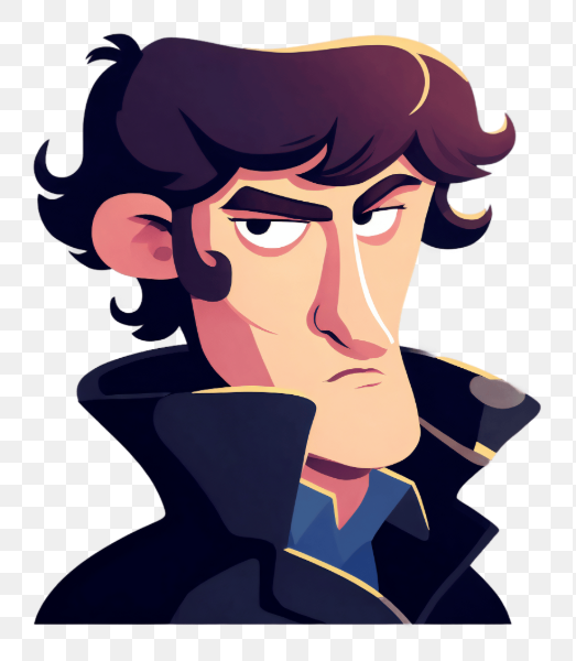 Serious Man in Coat