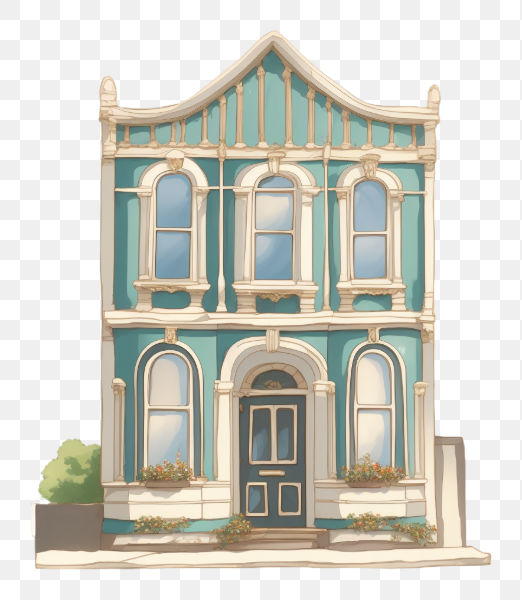 Small cute doodle house