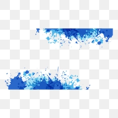 Abstract Blue Splash Design Elements