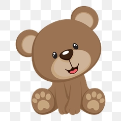 Adorable Brown Teddy Bear Illustration
