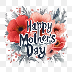 Beautiful Mother's Day Card – Transparent PNG Image