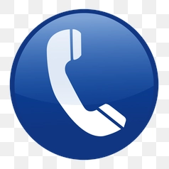 Blue Phone Call Icon Vector