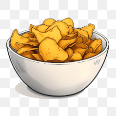 bowl of chips – Transparent PNG Image
