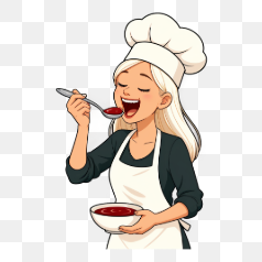 Chef Tasting Delicious Soup – Transparent PNG Image