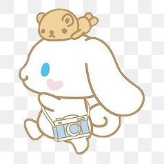 Cinnamoroll with Teddy Bear and Camera