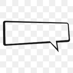 Classic Blank Speech Bubble Graphic – Transparent PNG Image