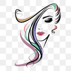 Colorful Abstract Portrait of a Woman s Face