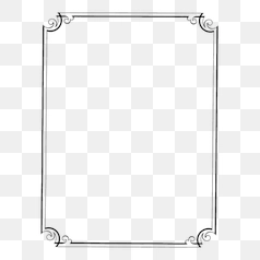 Elegant Black and White Decorative Frame