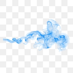 Elegant Blue Smoke Swirls for Design