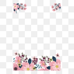 Elegant Floral Watercolor Frame Design