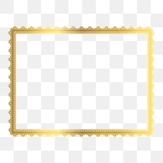 Elegant Gold Floral Frame