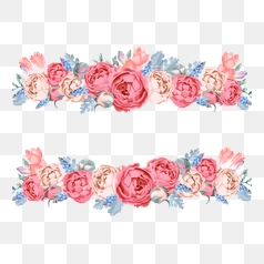 Elegant Pink Floral Border Design