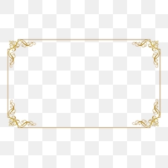 Elegant Vintage Golden Frame Design