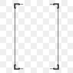 Elegant White Frame with Corner Details