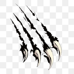 Fierce Black Panther Claw Marks