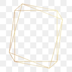 Geometric Gold Crystal Frame Border