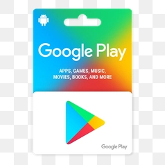 Google Play Gift Card Illustration – Transparent PNG Image