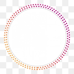 Gradient Circle Pattern with Border – Transparent PNG Image