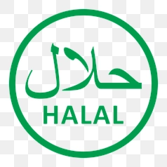 Halal Food Vector Logo Illustration