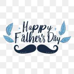 Happy Father's Day Celebration Banner – Transparent PNG Image