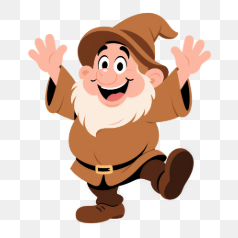 Happy Storybook Dwarf – Transparent PNG Image