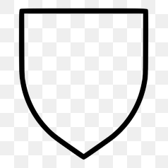 Heraldic Shield Design Simple Shape – Transparent PNG Image