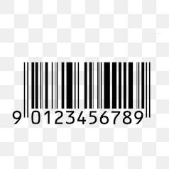 High Contrast Barcode Black on Background