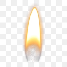 Intense Candle Flame Close Up Shot – Transparent PNG Image