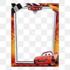 Lightning McQueen Themed Pillowcase Design – Transparent PNG Image