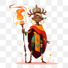 Magic Character with Staff