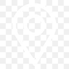 Minimalist Location Pin Icon in White