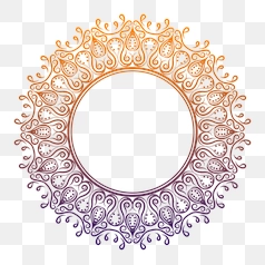 Ornate Floral Frame Design – Transparent PNG Image