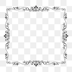 Ornate Floral Frame PNG