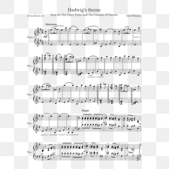 Piano Sheet for Hedwig s Theme Finale – Transparent PNG Image