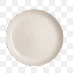 Plain White Plate for Kitchen Use – Transparent PNG Image