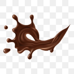 Realistic Chocolate Melt Splash Vector Illustration